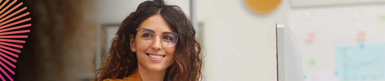 A smiling lady